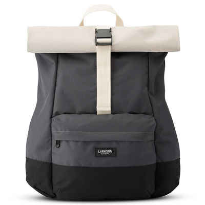 LARKSON Cityrucksack ALVA, Rolltop Damen Herren, Laptop Fach, Wasserabweisend