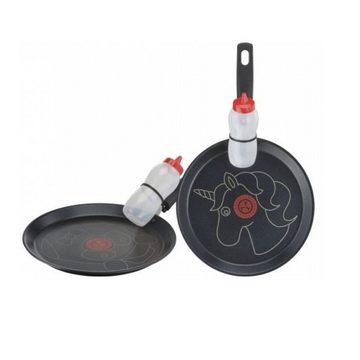 Tefal Crêpepfanne Creativ Einhorn Crepespfanne 25cm, Pfannkuchenpfanne Crepe Pfanne 2tlg, rostfrei Edelstahl (inkl Dosierflasche 200ml, Crepe Pfanne), Antihaftbeschichtet, für alle Herdarten, auch Idnuktion