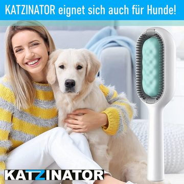 MAVURA Fellbürste KATZINATOR Katzenbürste Fellpflegebürste Haustierbürste Fellbürste, Tierhaarentferner Fellpflege Bürste Katzen Hunde für kurz & lang Haar