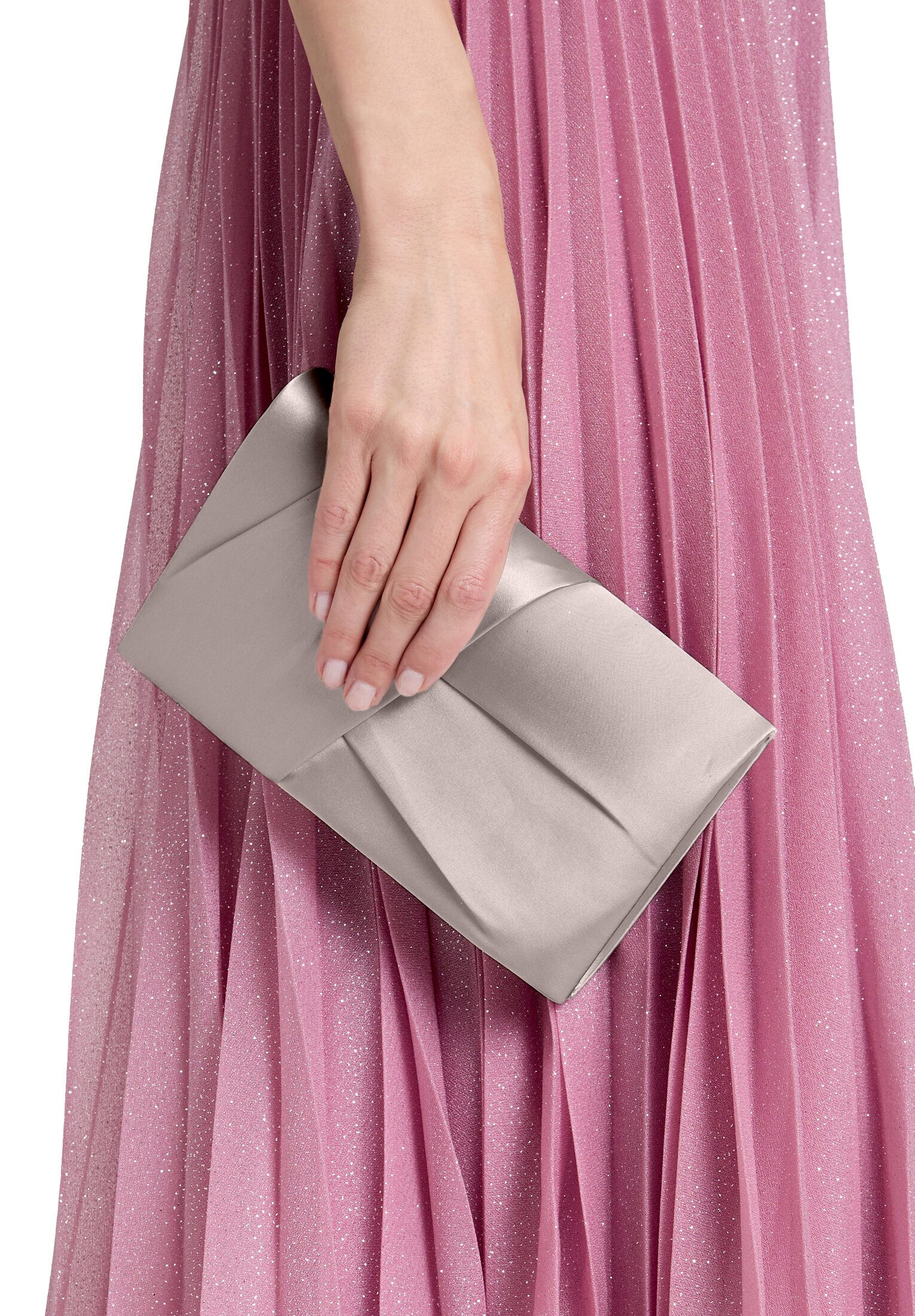 Vera Mont Abendtasche Damen unifarben, Falten