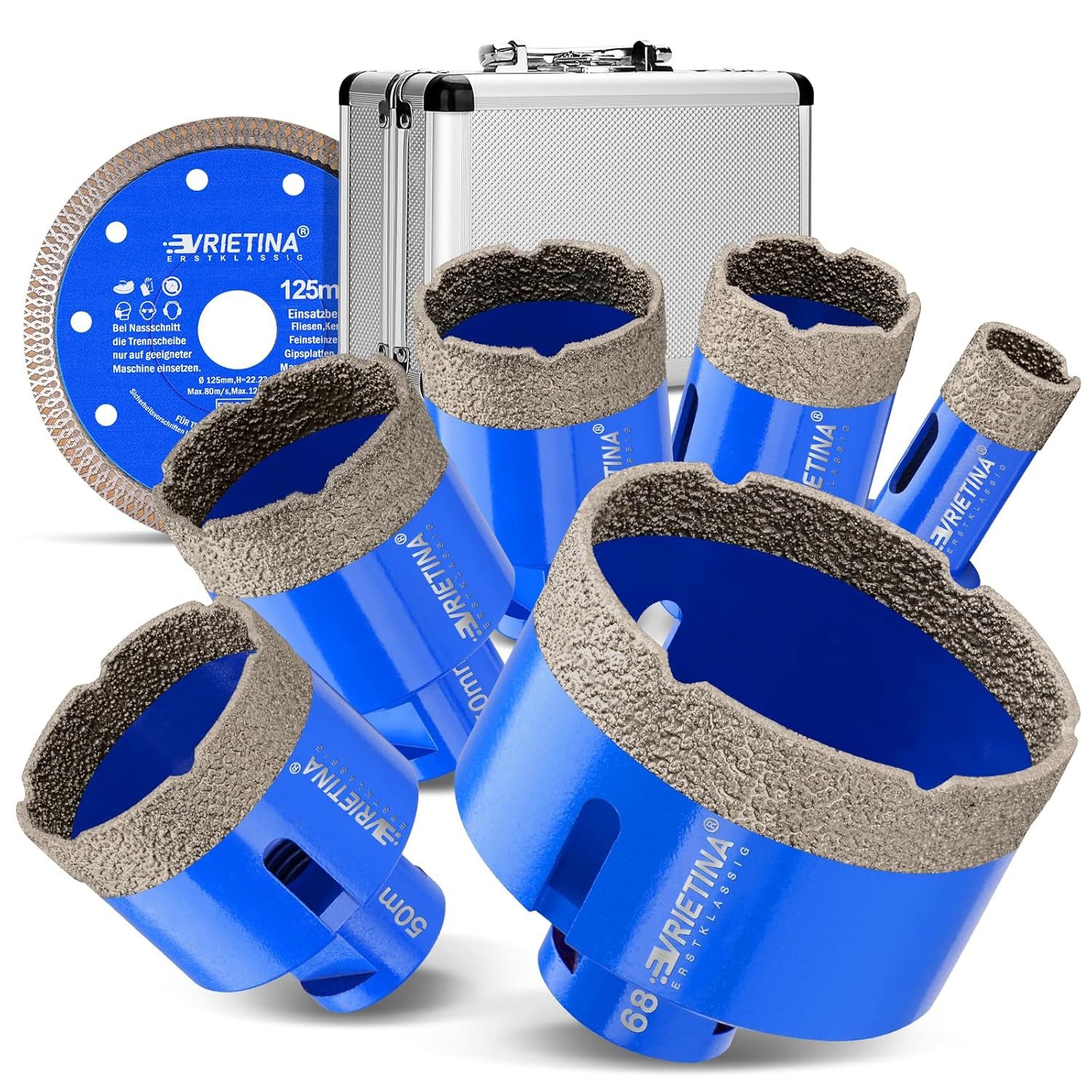 XERSEK Lochsäge 7tlg M14 Diamant Bohrkrone Fliesenbohrer Diamantbohrer Glas günstig online kaufen