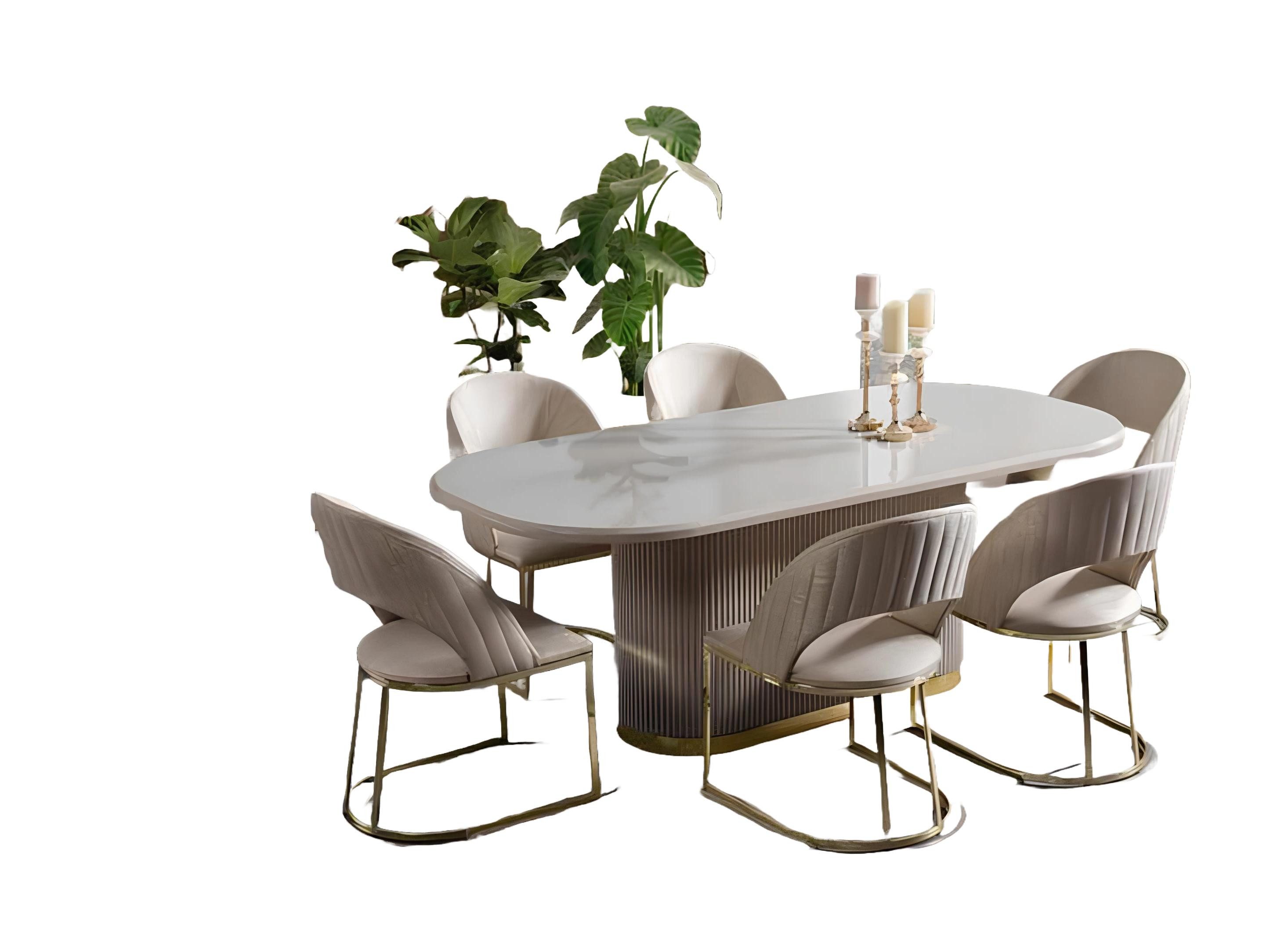 Xlmoebel Esszimmerstuhl Neuer moderner Textil-Lehnstuhl Luxus-Sessel, Herge günstig online kaufen