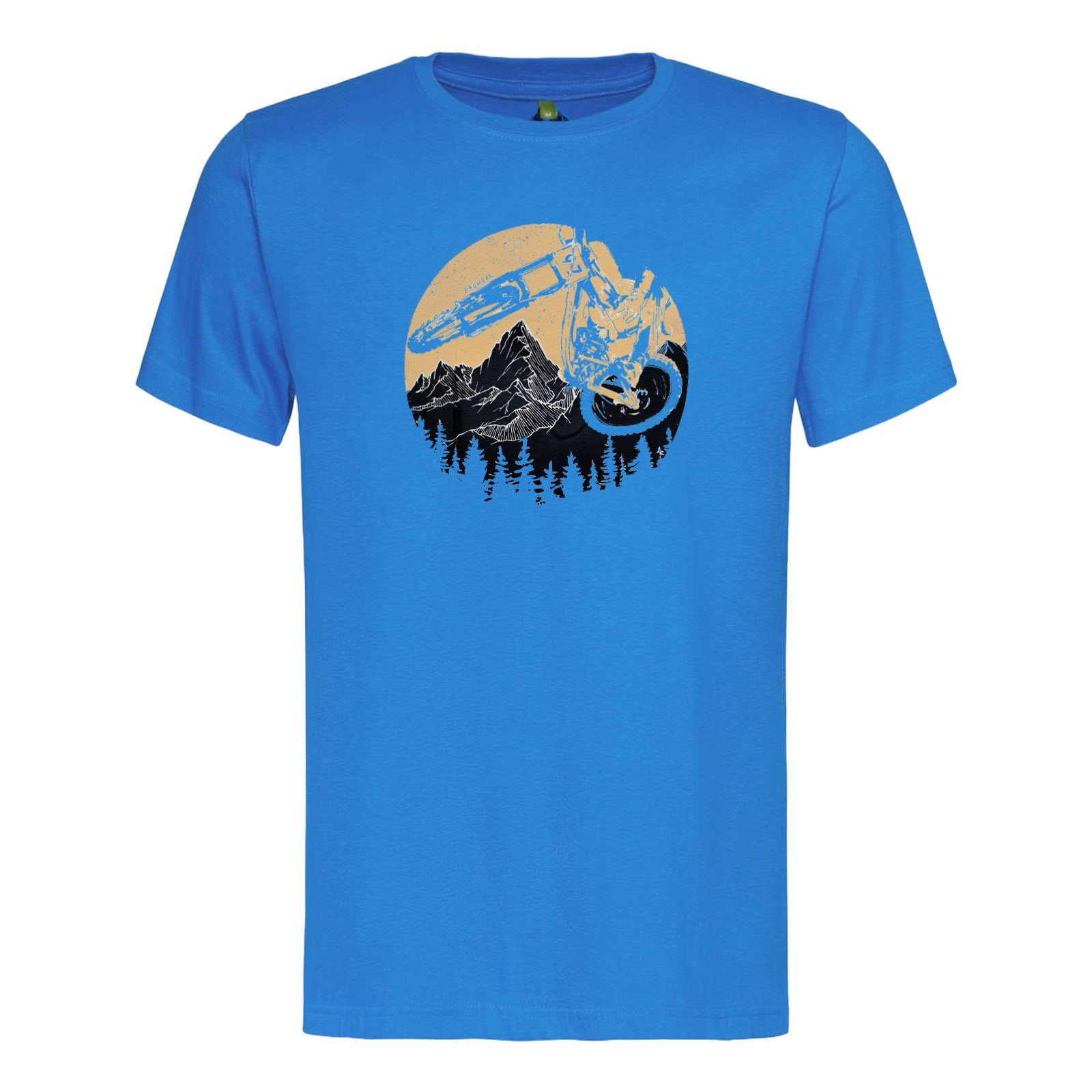 Ragwear coolem 2040 Fahrrad-Print mit Sevy T-Shirt Remake blue