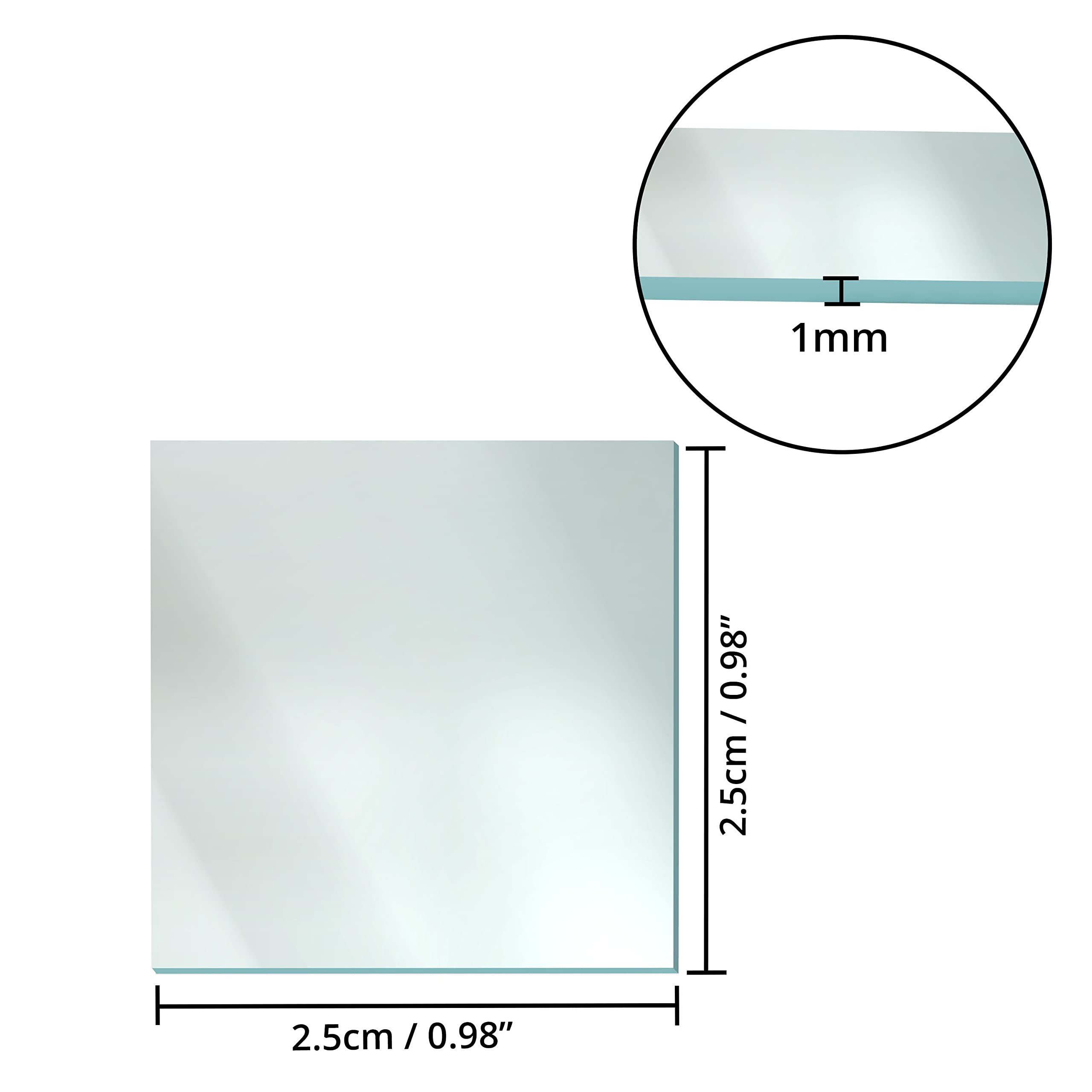 Belle Vous Wandspiegel Quadratische Mosaikspiegel Set (120 Stück) - 2,5 x 2 günstig online kaufen