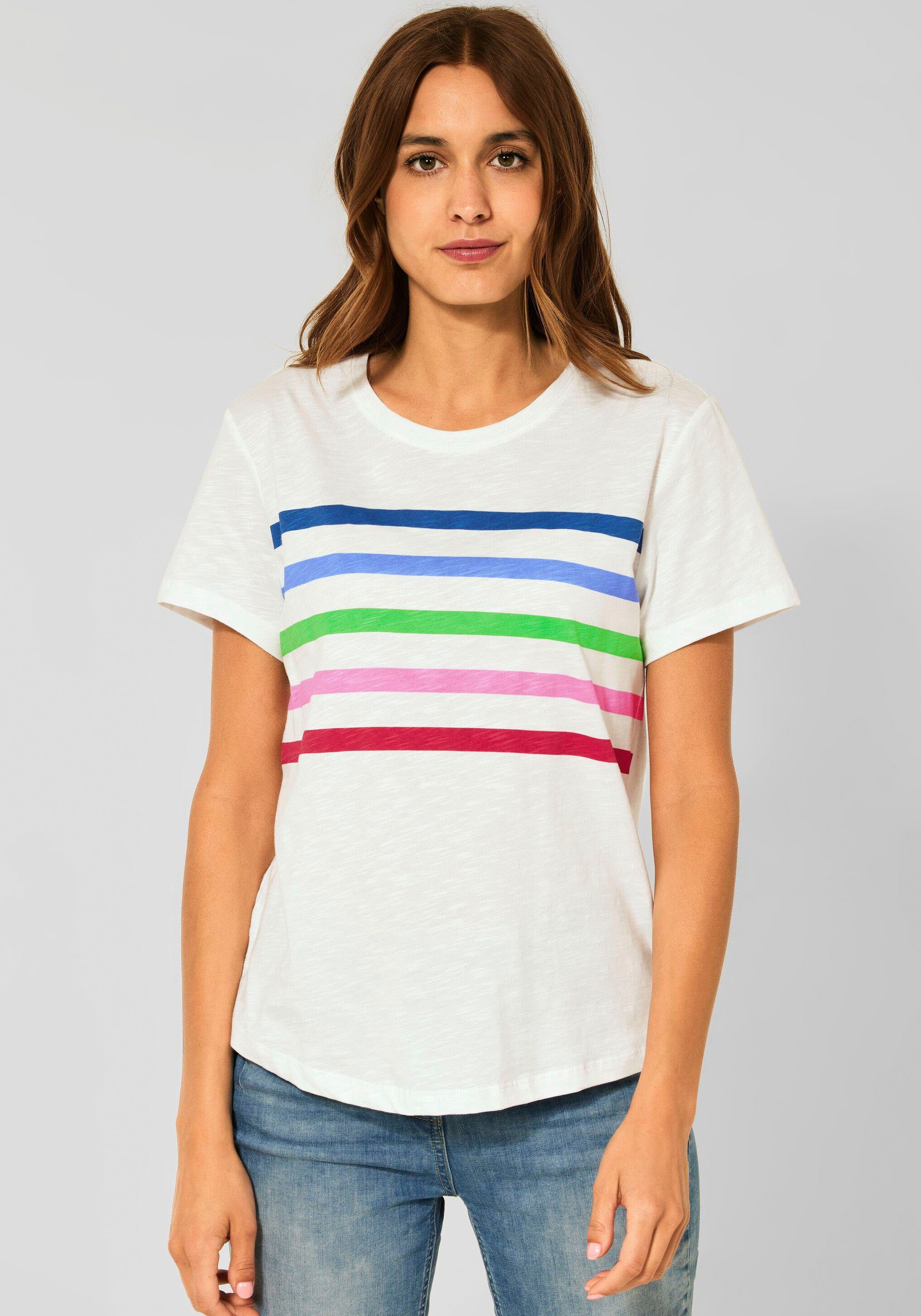 Damen Shirts Cecil T-Shirt Multi Stripe T-Shirt