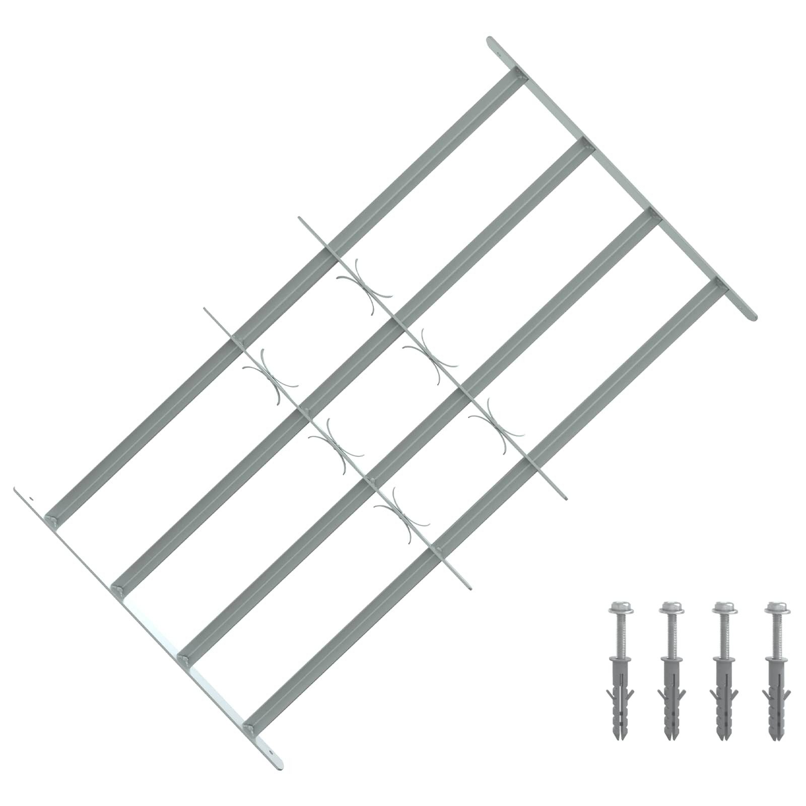 vidaXL Fenster Sicherheitsgitter für Fenster mit 4 Querstangen 3 pcs, (3 St)