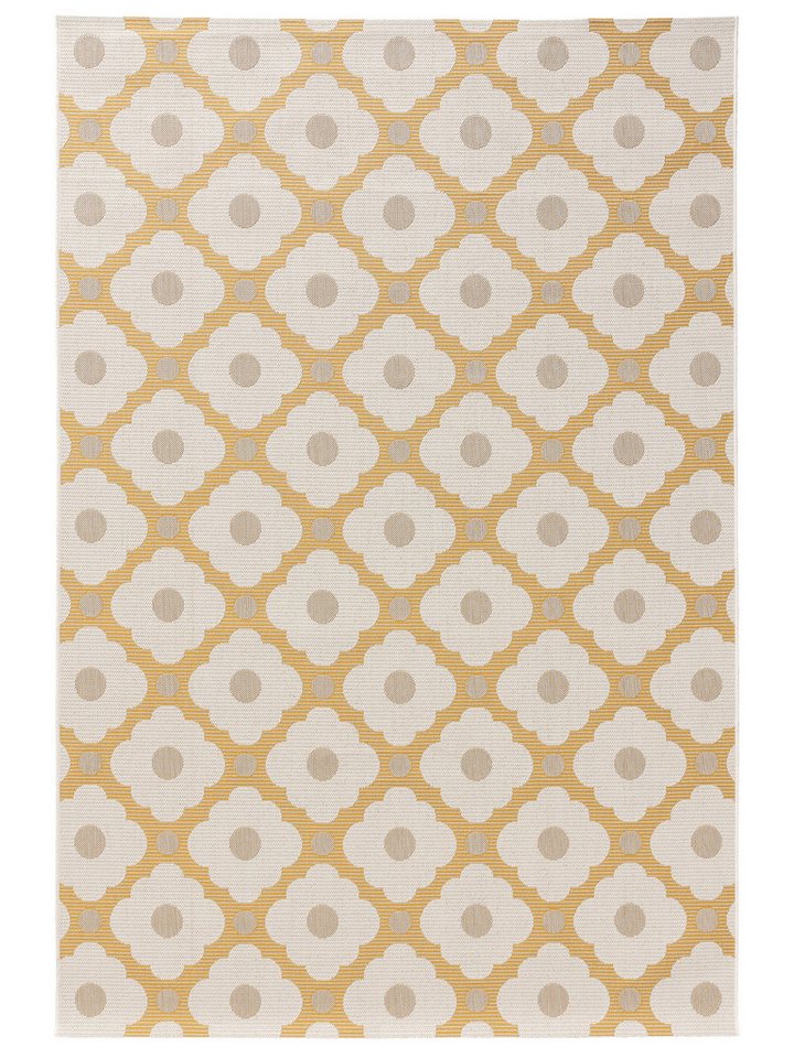 benuta Outdoorteppich Vega, rechteckig, Höhe: 5 mm, Kunstfaser, Berber, Ethno-Style, Wohnzimmer