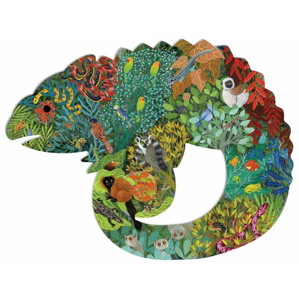 DJECO Puzzle Chamäleon Konturenpuzzle 150 Teile, günstig online kaufen