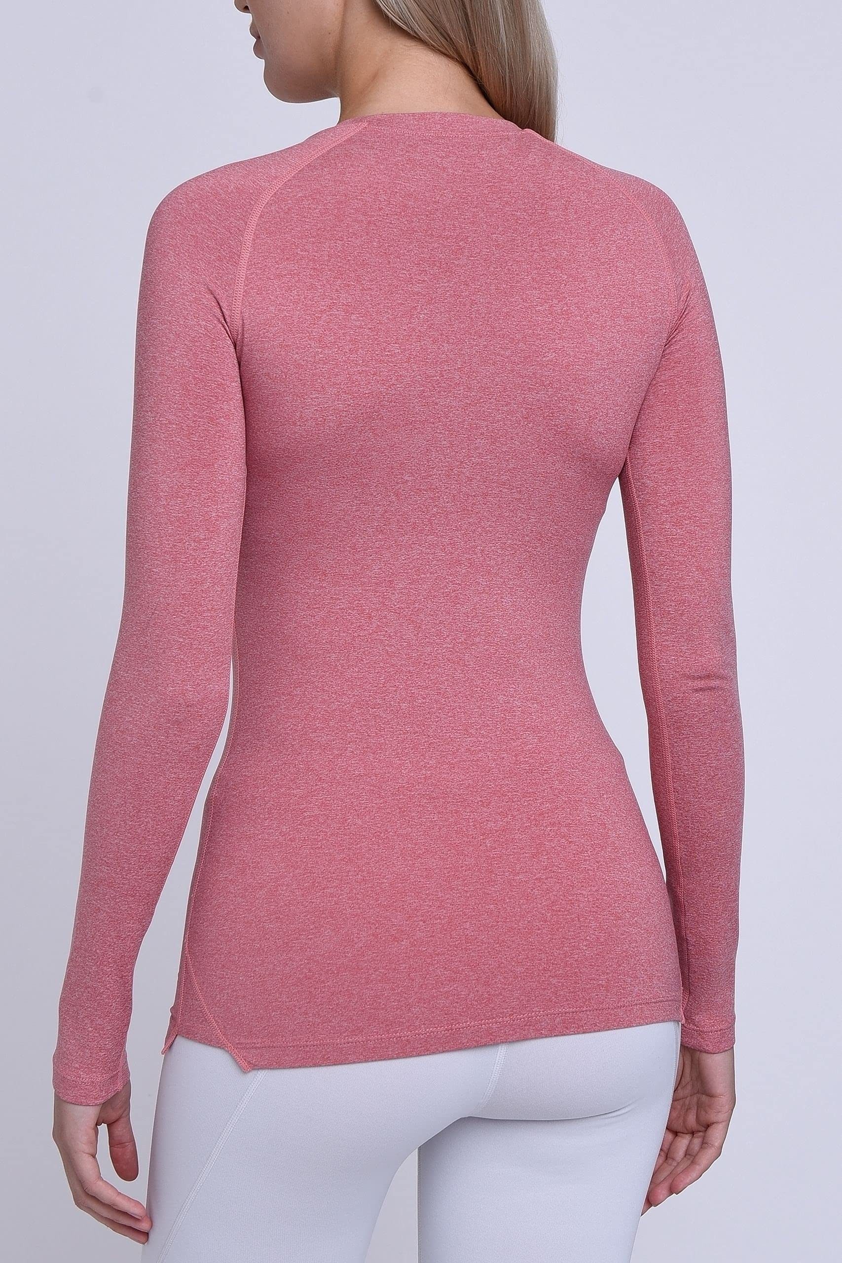 TCA Funktionsshirt Damen Thermo-Laufshirt - Dunkelpink (1-tlg) günstig online kaufen
