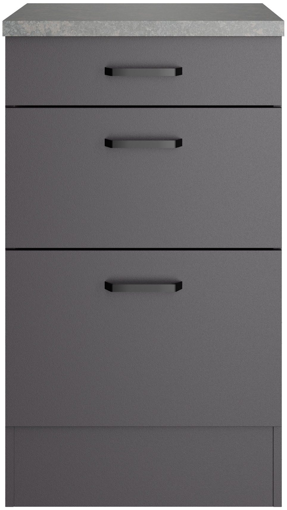 OPTIFIT Unterschrank OPTImulti Breite 50 cm, Tiefe 60 cm, mit 1 Schubkasten, 2 Auszügen