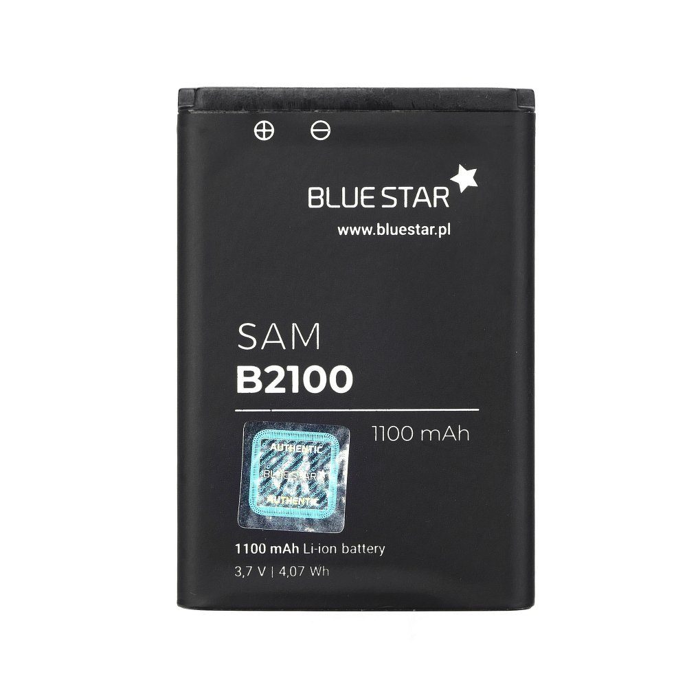 BlueStar Akku Ersatz kompatibel mit Samsung B2100 1100 mAh Austausch  Batterie Accu PREMIUM AB553446BU Smartphone-Akku