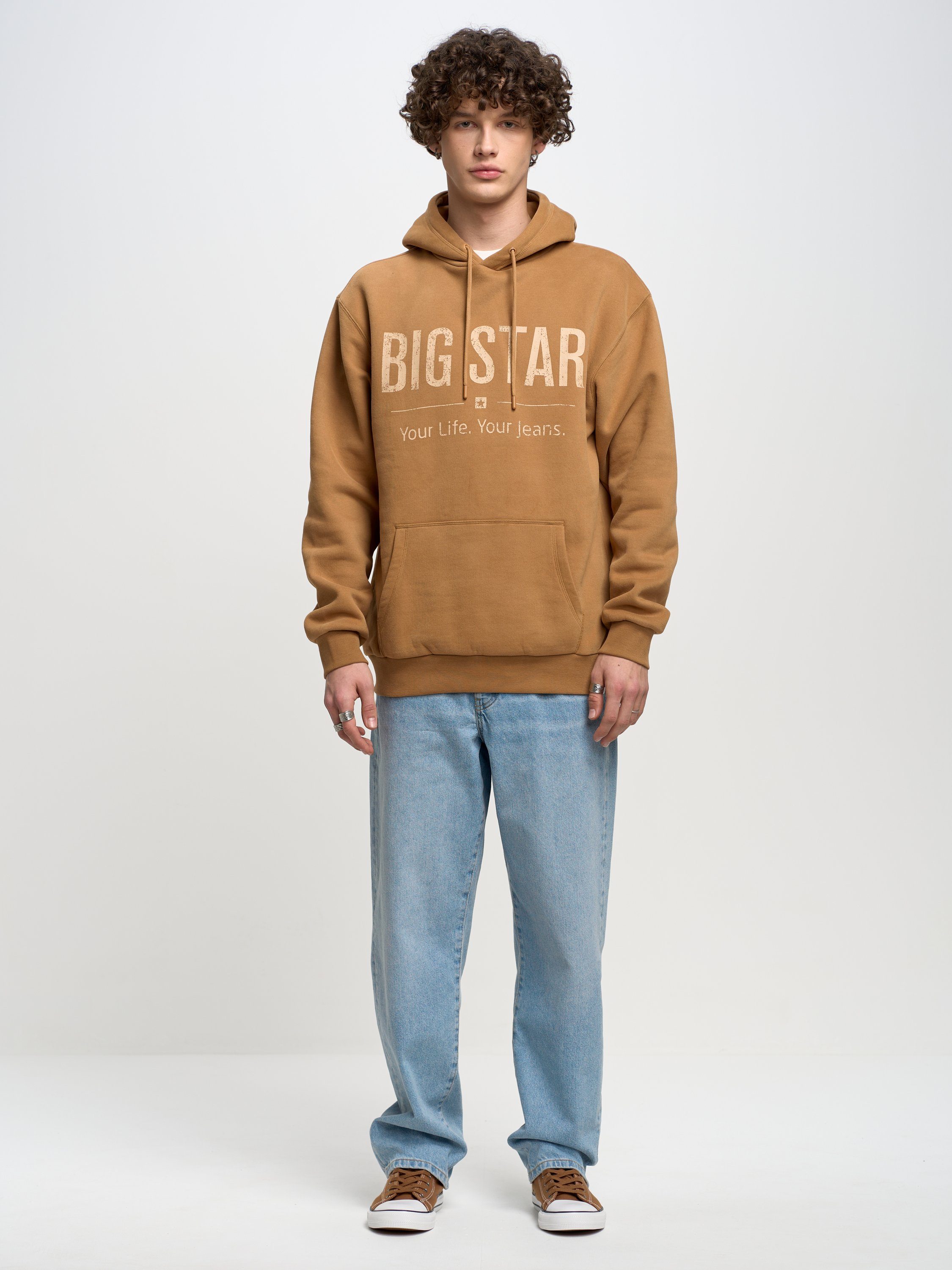 BIG STAR Kapuzensweatshirt ASHLYNO BRAUN