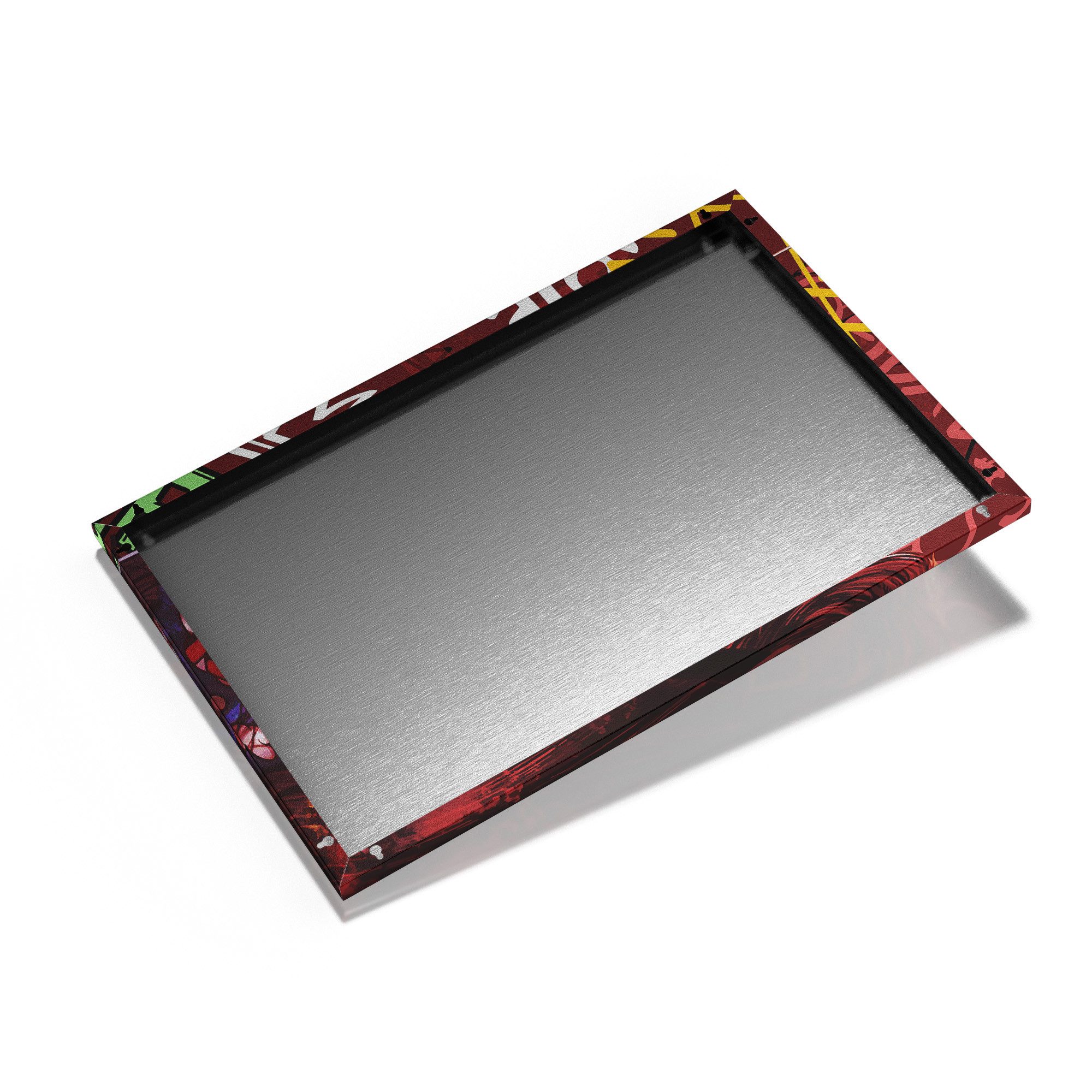 DEQOART Magnettafel 'Urbane Popvision', Metall Whiteboard für alle Magnete, Magnetboard magnetisch