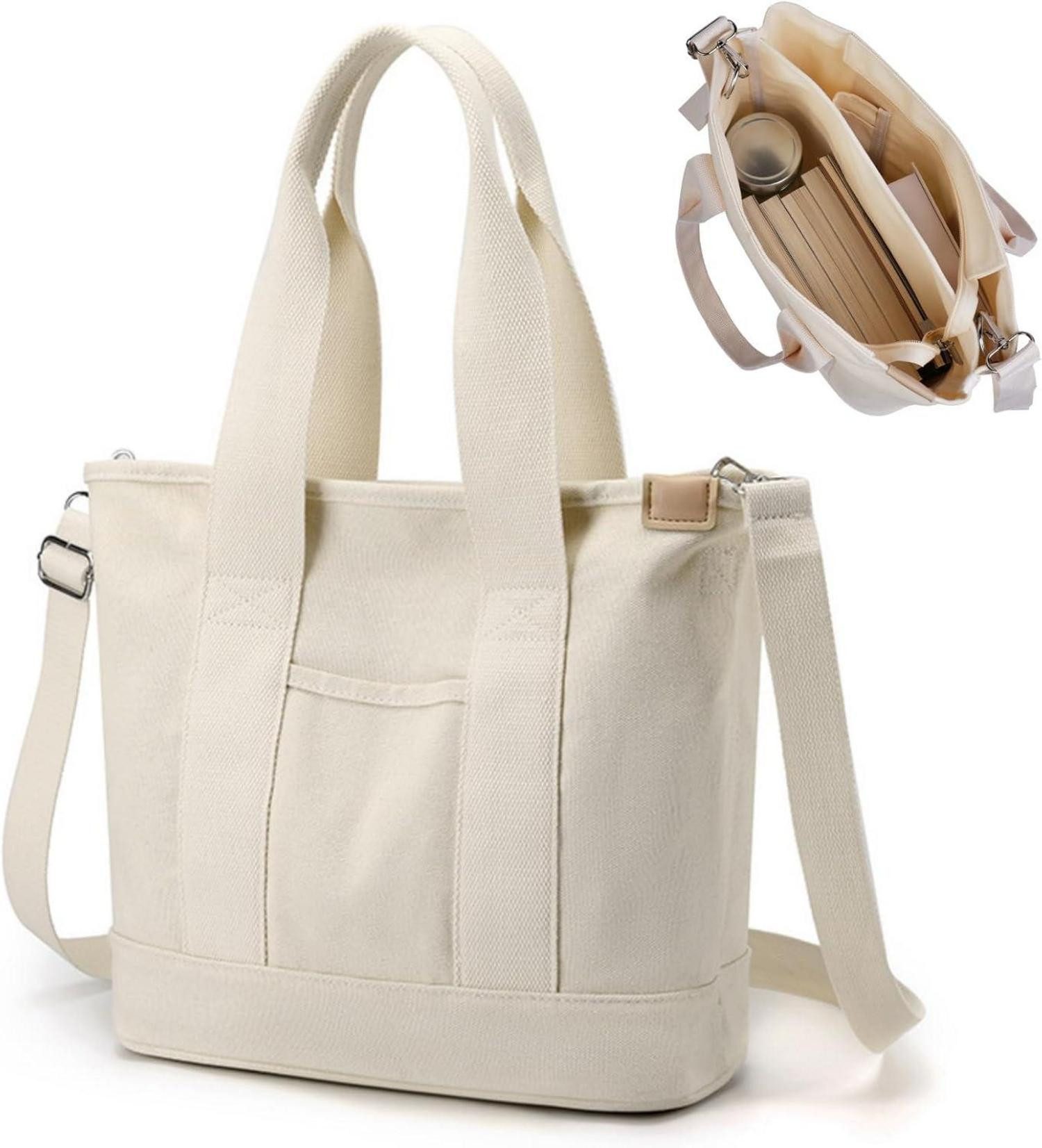 Umhängetasche Canvas Handtasche Damen Umhängetasche Schultertasche mit
