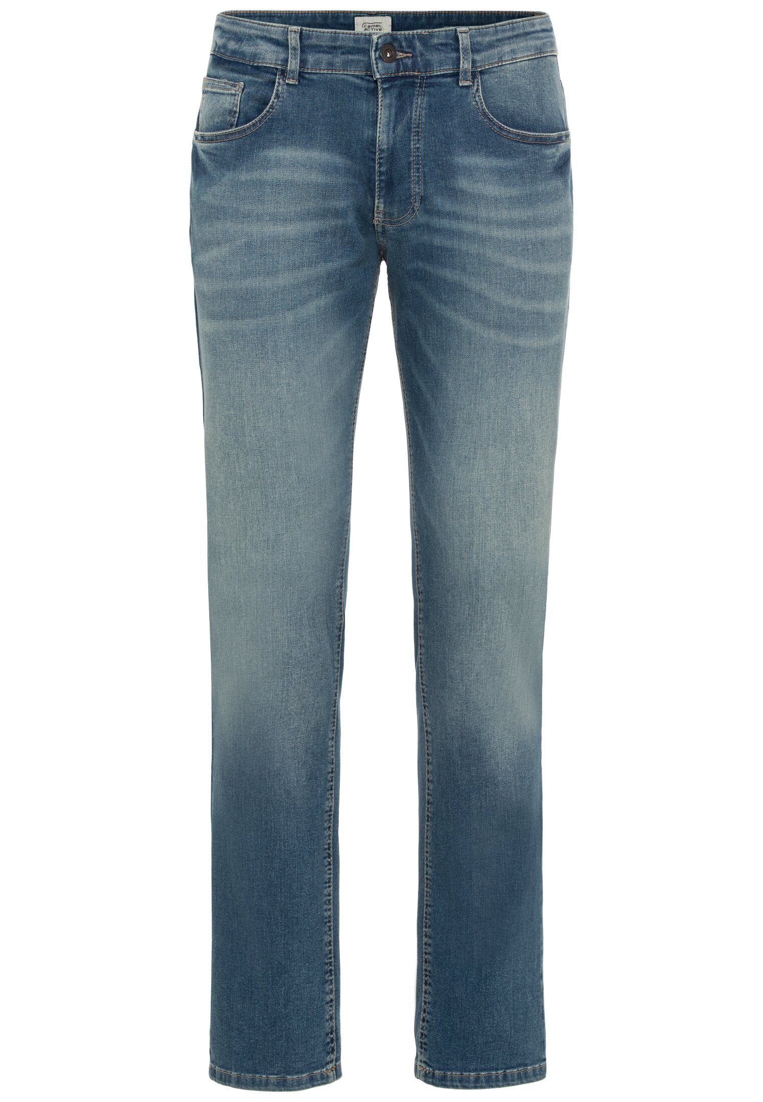camel active 5-Pocket-Jeans Regular Fit Fit Regular Hellblau