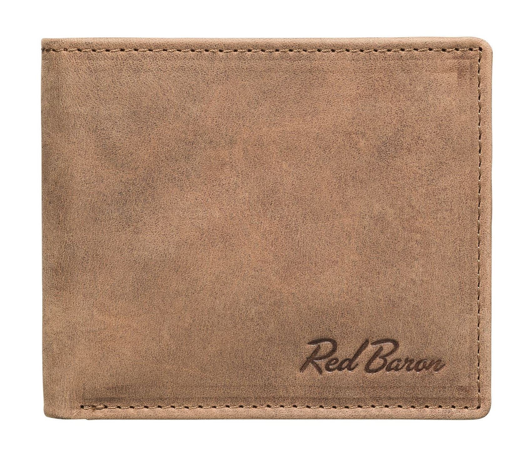Red Baron Geldbörse RB-WT-007-05, Kreditkartenfächer, Steckfächer, schlicht