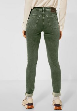 Cecil Slim-fit-Jeans Cecil Farbige Slim Fit Jeans in True Khaki (1-tlg) Zipper