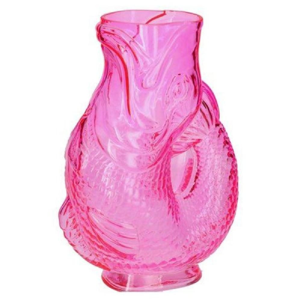 Giftcompany Dekovase Vase Fischvase Jacquard Pink (24cm)