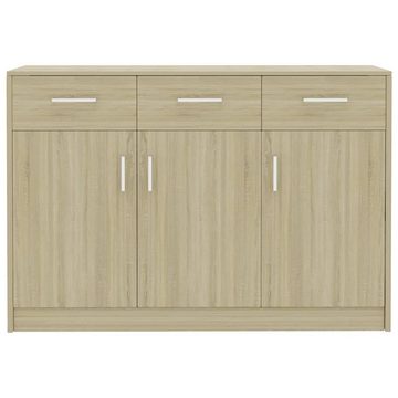 vidaXL Sideboard Sideboard Sonoma-Eiche 110x30x75 cm Holzwerkstoff (1 St)