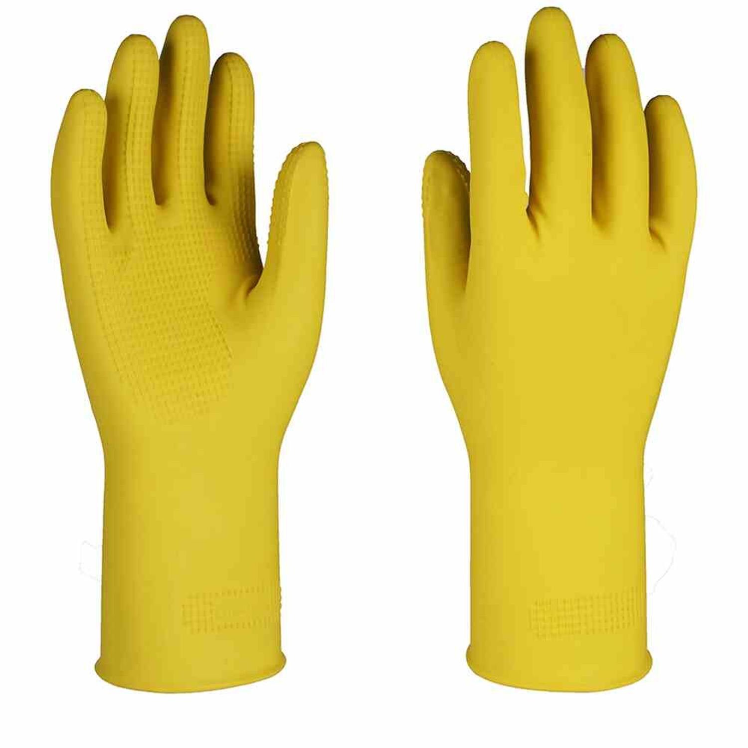 SÄNGER Putzhandschuh Haushalts-Handschuh "MagnoGrip" Größe XL mit gerautem Profil aus Latex