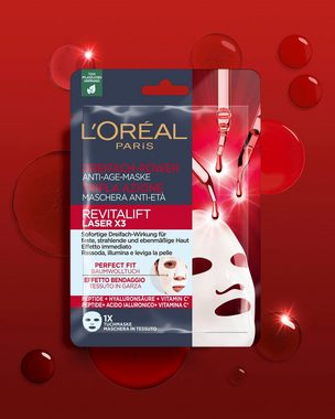 L'ORÉAL PARIS Gesichtsmaske L'Oréal Paris Set: 5x Revitalift Laser Tuchmasken