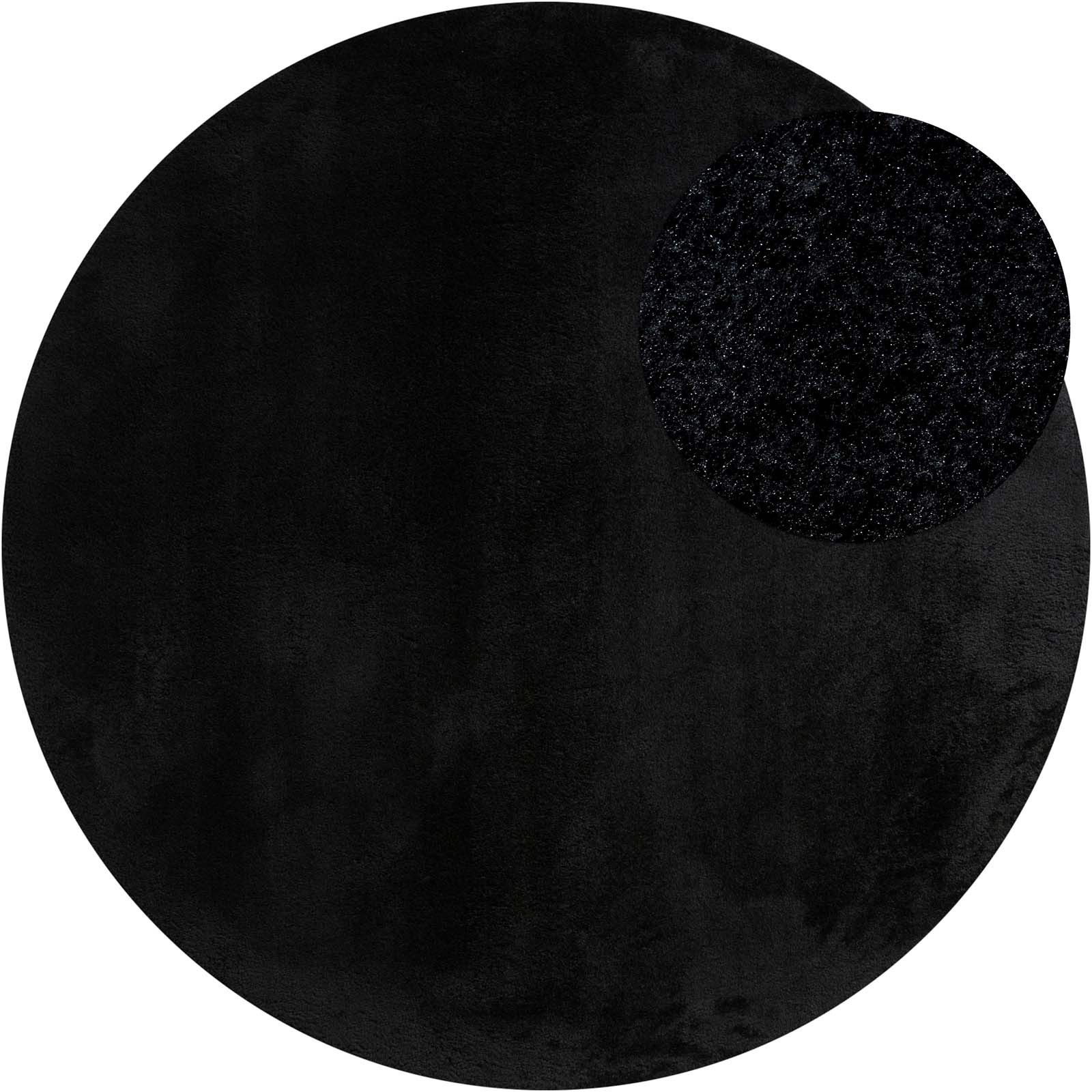 TaraCarpet Teppich Supersoft Kurzflorteppich Fiona Uni, rund, Höhe: 19 mm, günstig online kaufen