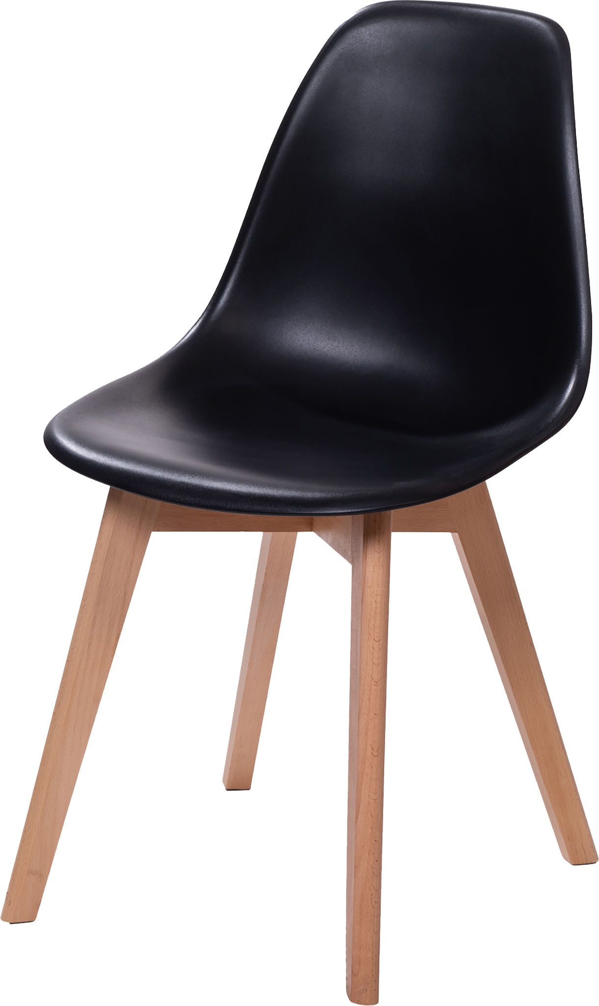 Essentials Stapelstuhl Keeve (1 St), schwarz, ohne Armlehne