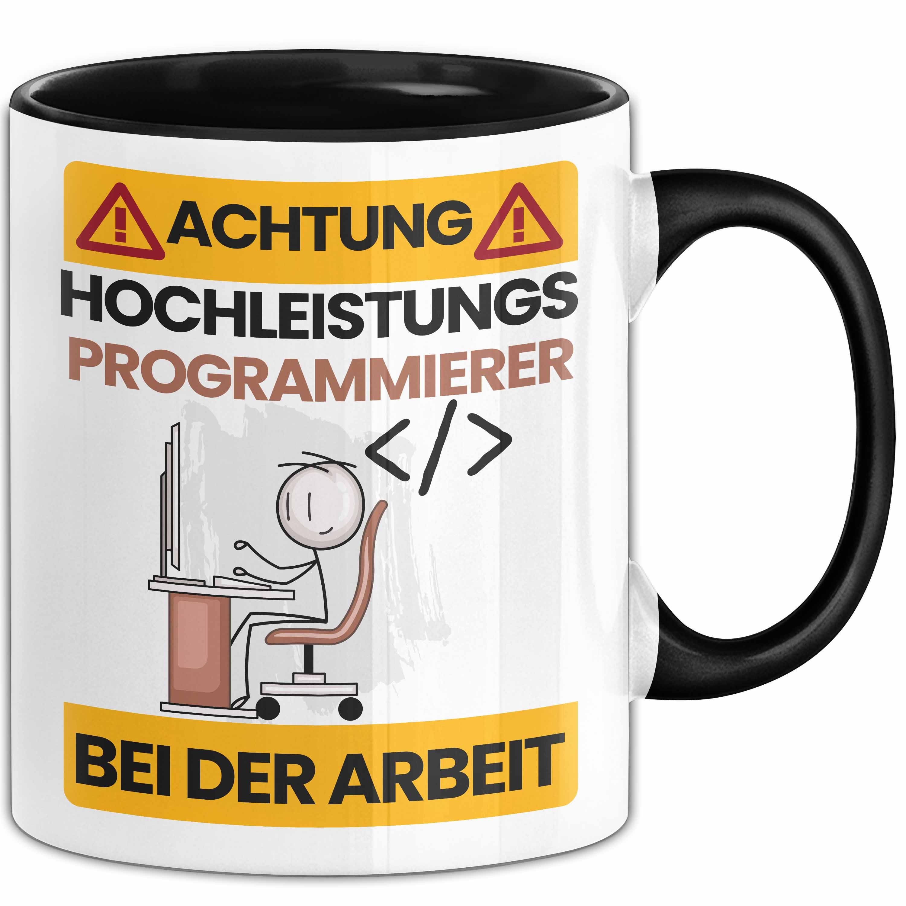 Trendation Tasse Programmierer Tasse Geschenk Lustiger Spruch Geschenkidee für Programm