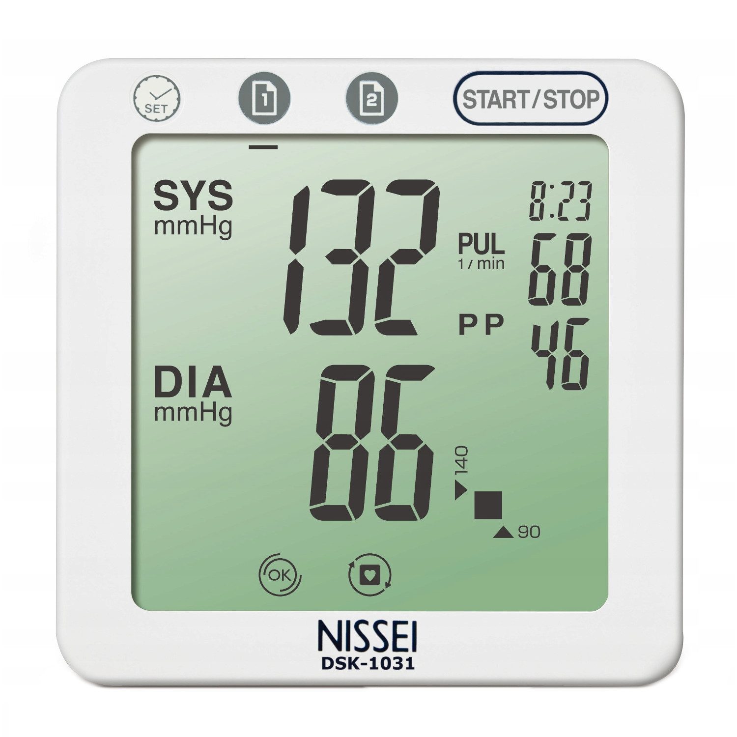Nissei Blutdruckmessgerät DSK-1031, automatisch, Arrhythmie-Erkennung