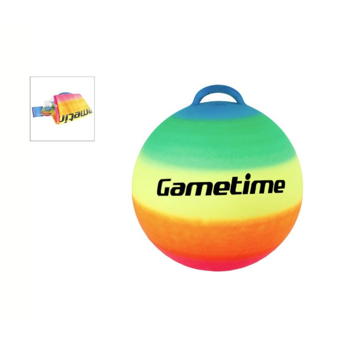 Gametime Hüpfball Hüpfball Kinder mit Griffen für Garten Freizeit Bewegung und Spielspaß, (Einzelartikel, 1-tlg), ideal für Kinder