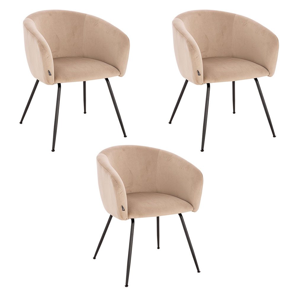 HOME DELUXE Polsterstuhl Esszimmerstuhl ARIA Samt günstig online kaufen