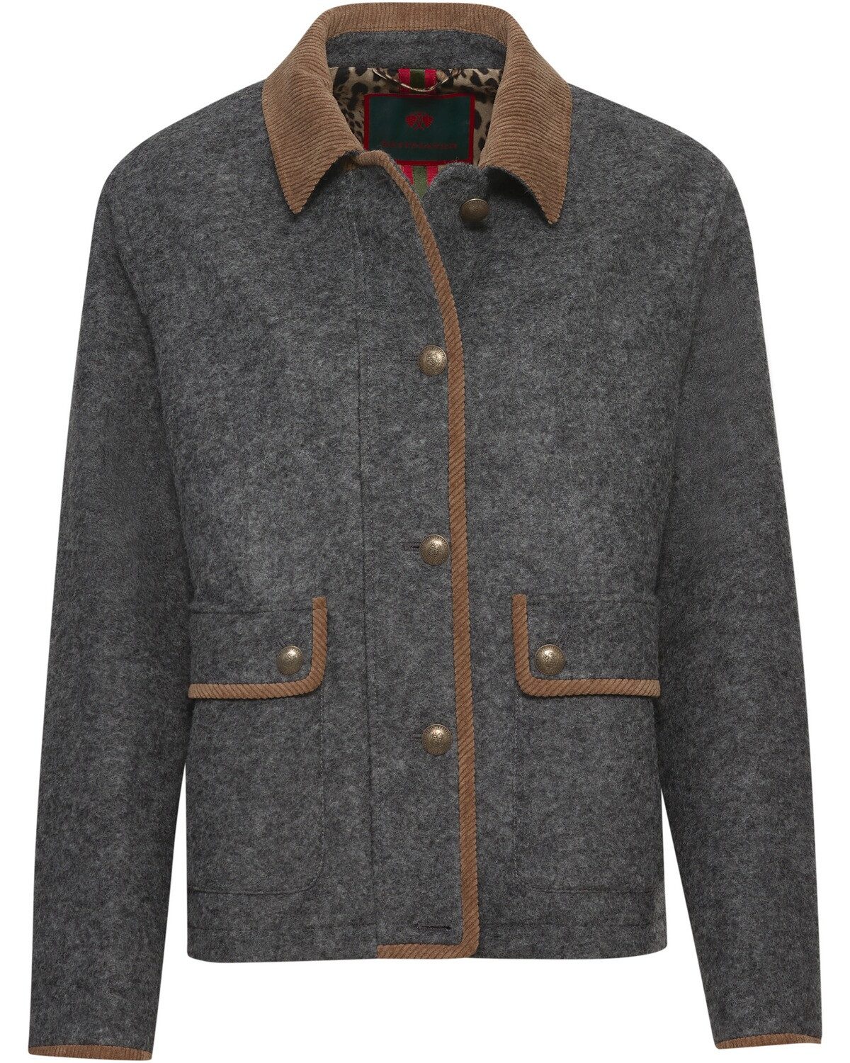 Reitmayer Walkjacke Jacke mit Cordkragen