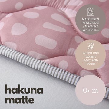 Krabbeldecke für Baby 1,27m, Krabbelmatte, Spielmatte mit Rutschfester Unterseite, Hakuna Matte