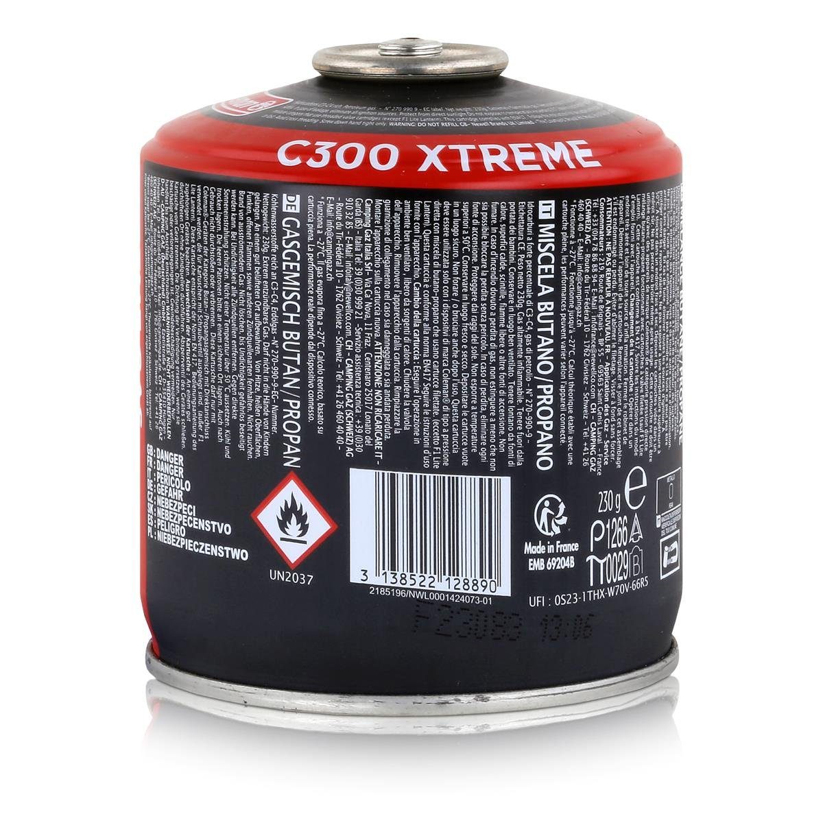 COLEMAN Camping-Gas Coleman C300 Xtreme Gaskartusche 230g - Schraubkartusche (1er Pack)