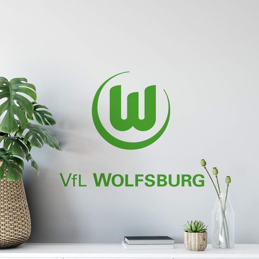 Logo Wolfsburg Fußball Wall-Art Wandtattoo VfL
