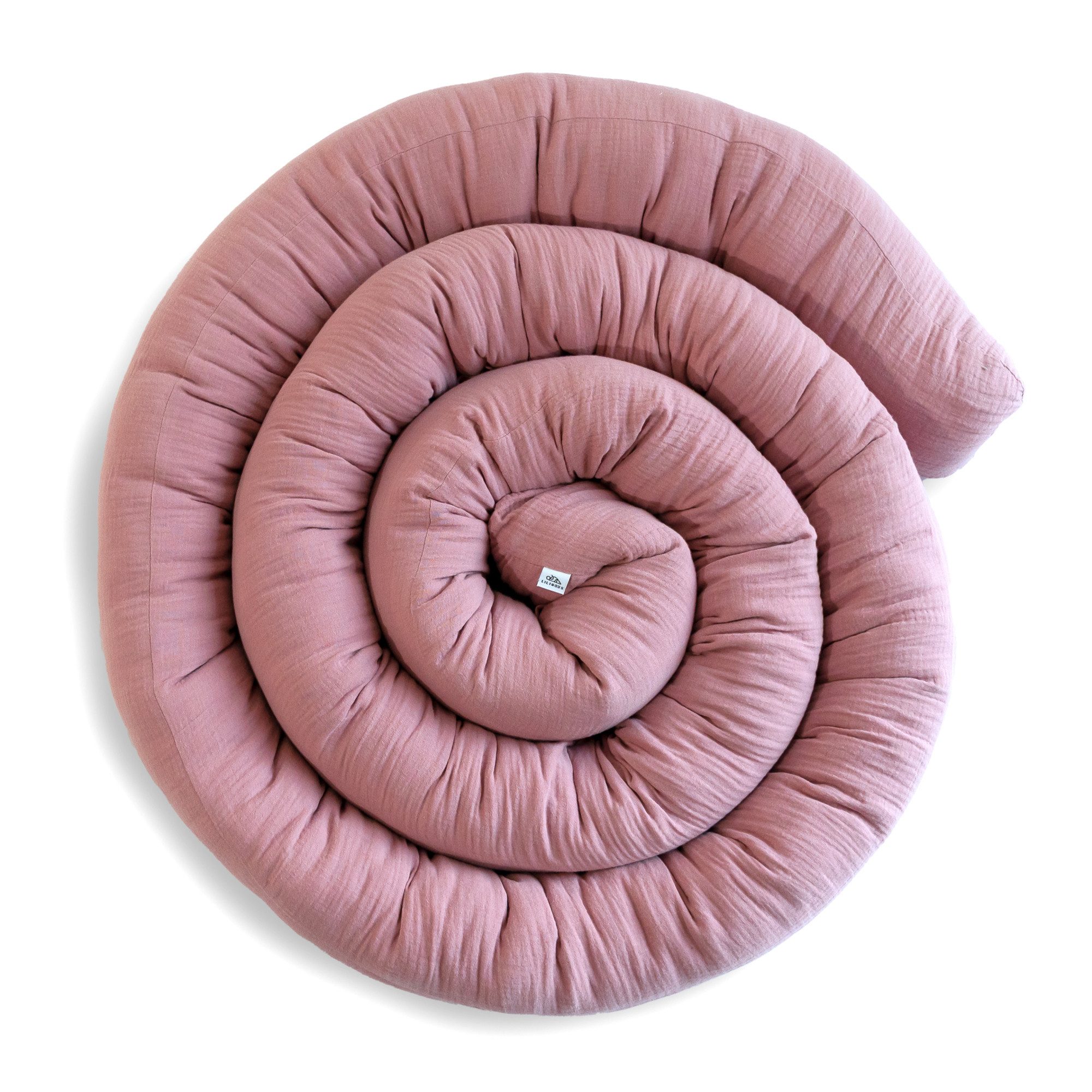 lilimaus Nestchenschlange Bettschlange Babybett aus Musselin Baumwolle - 12 Farben, (1-tlg), Bettschlange Babybett aus Musselin Baumwolle, kuschelig