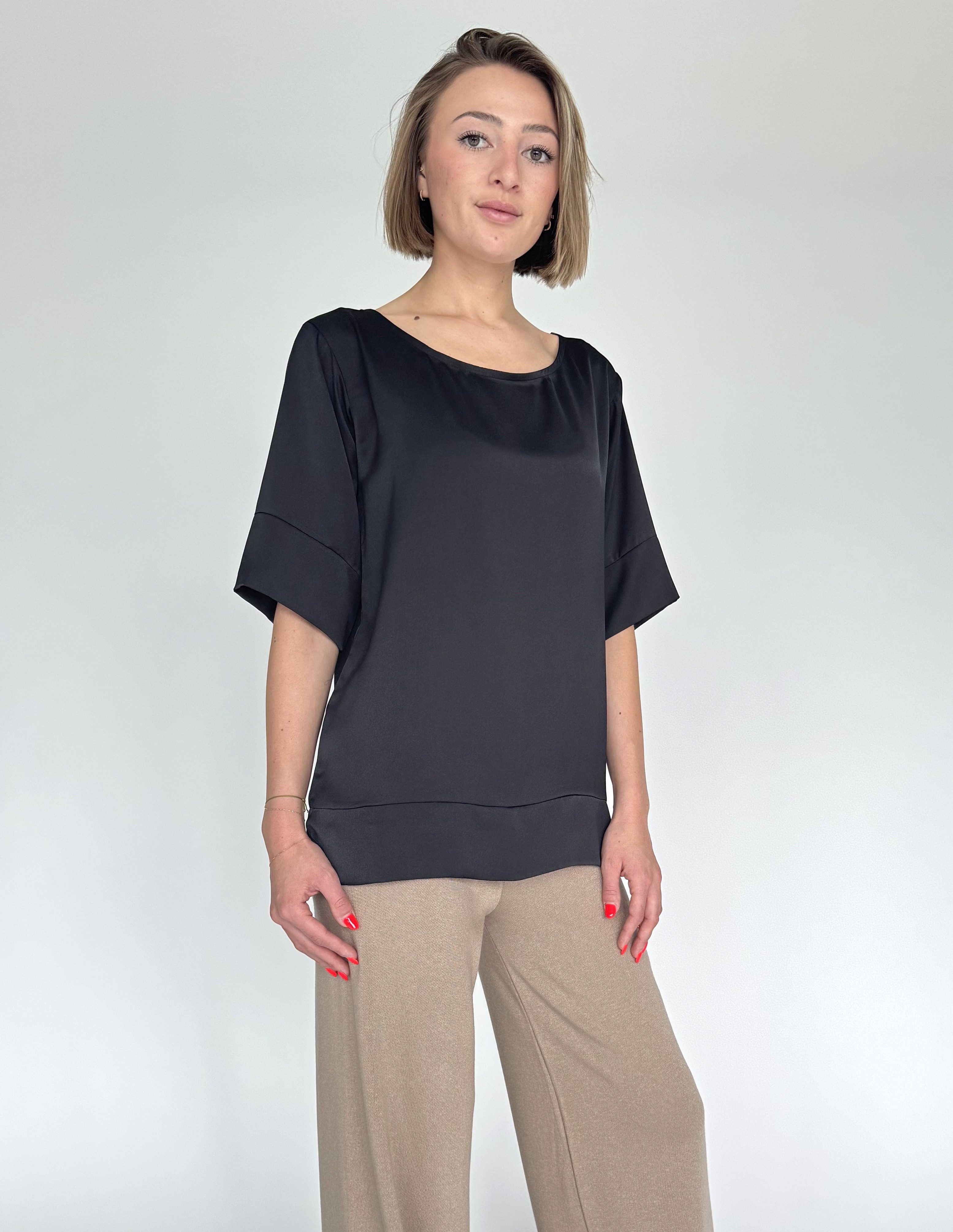 Satinbluse