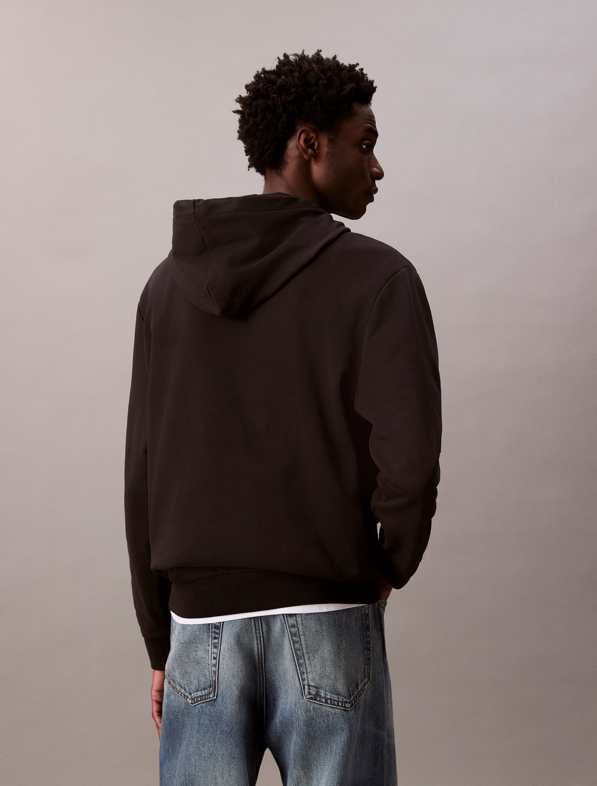 Calvin Klein Jeans Kapuzensweatshirt 400GSM TERRY BADGE HOODIE Mit Rundhals günstig online kaufen