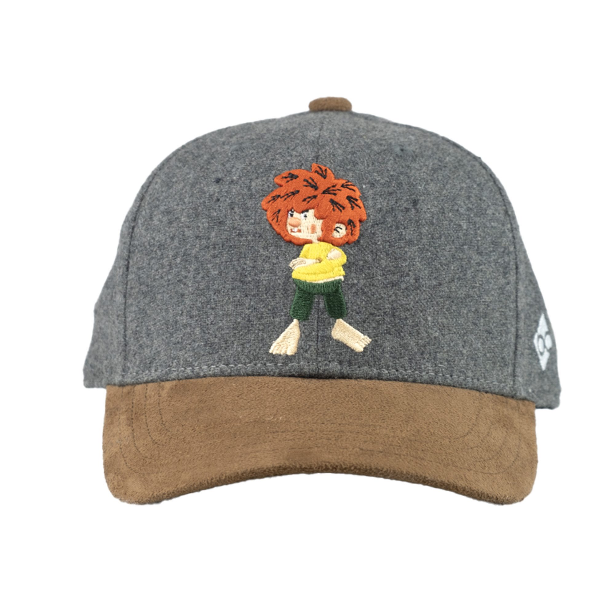 Bavarian Caps Baseball Cap Bavarian Caps "Grantig by nature" dunkelgrau (Kinder Curved Kappe) V2 (Basecap, Basecap) Schirm im Wildlederlook – Bild 2 von 3