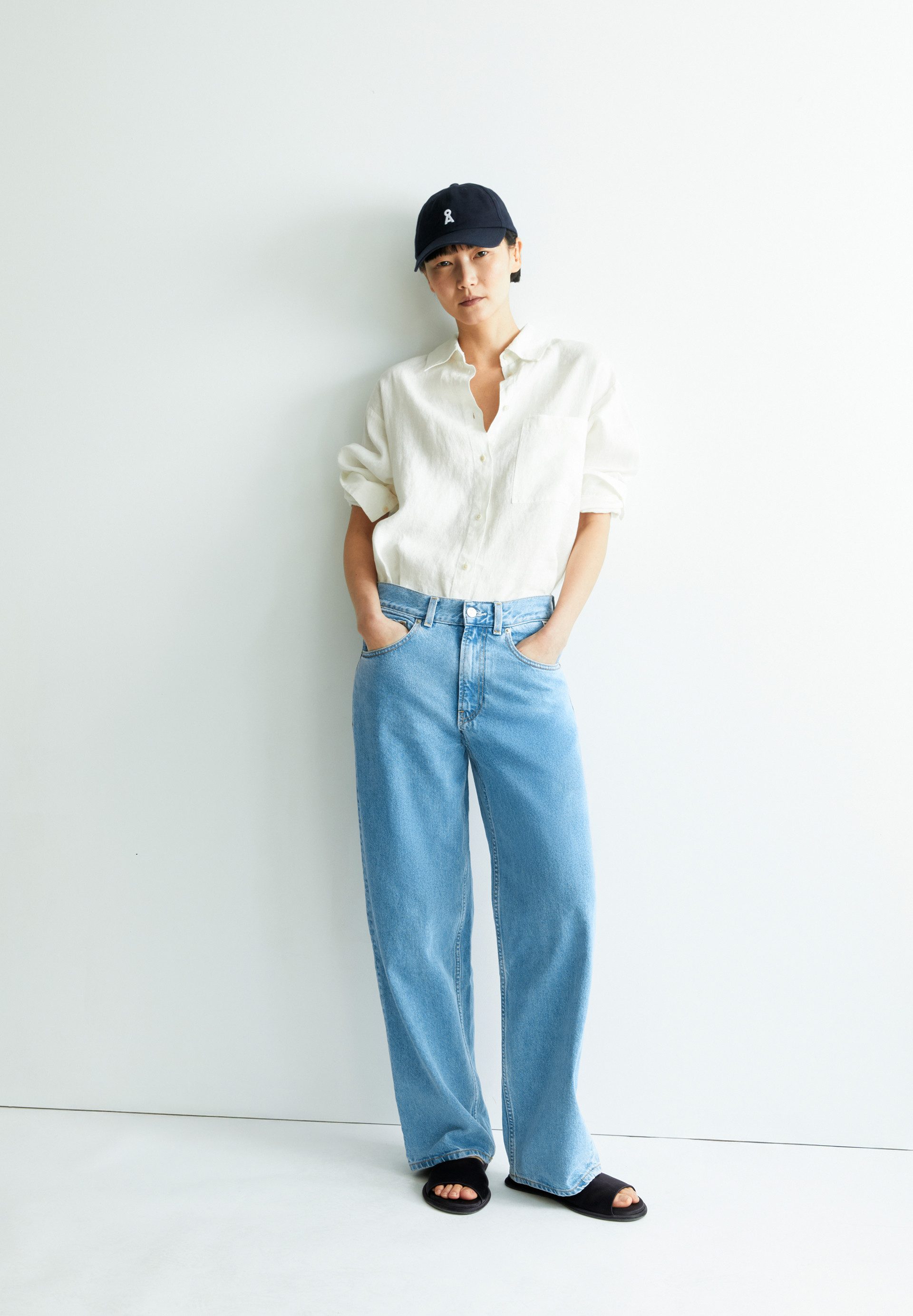 Armedangels Boyfriend-Jeans HAAYI Baggy Jeans recycelte Baumwolle (Non-Stretch) Low waist