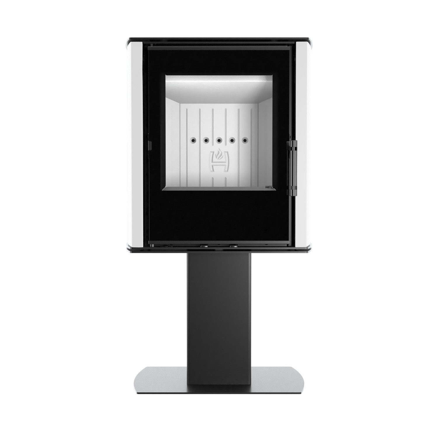 Hitze Kaminofen HITZE CANE SF-W Kaminofen 6,5 kW freistehend weiß effizient & modern