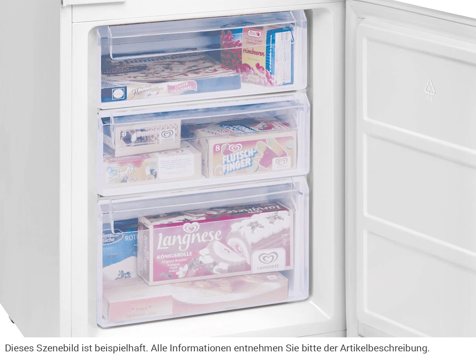 Oranier Einbaukühlgefrierkombination EKG900, 0.0 cm hoch, integrierbar