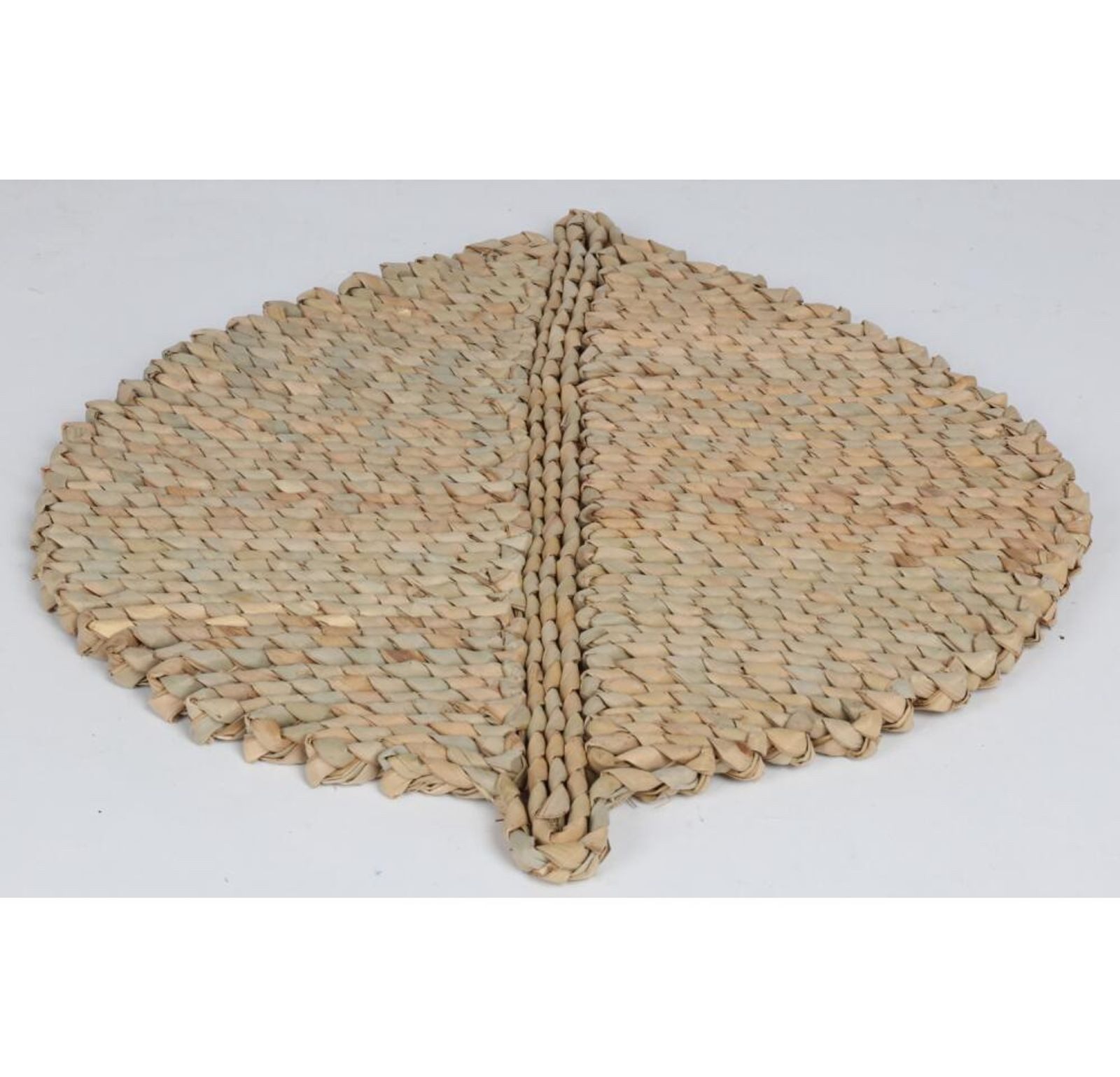 BURI Platzset 24x Platzset "Leaf" Blatt 41x36cm geflochten Esstisch Deko Matte Unter