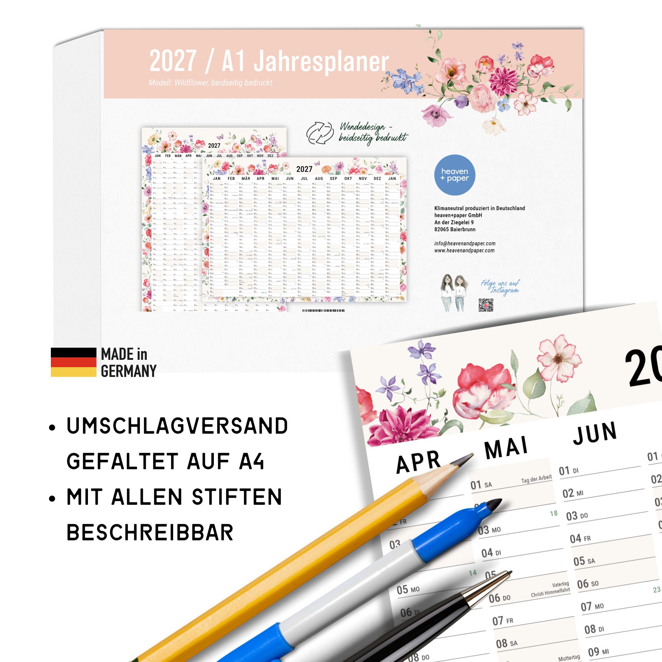 heaven+paper Jahresplaner