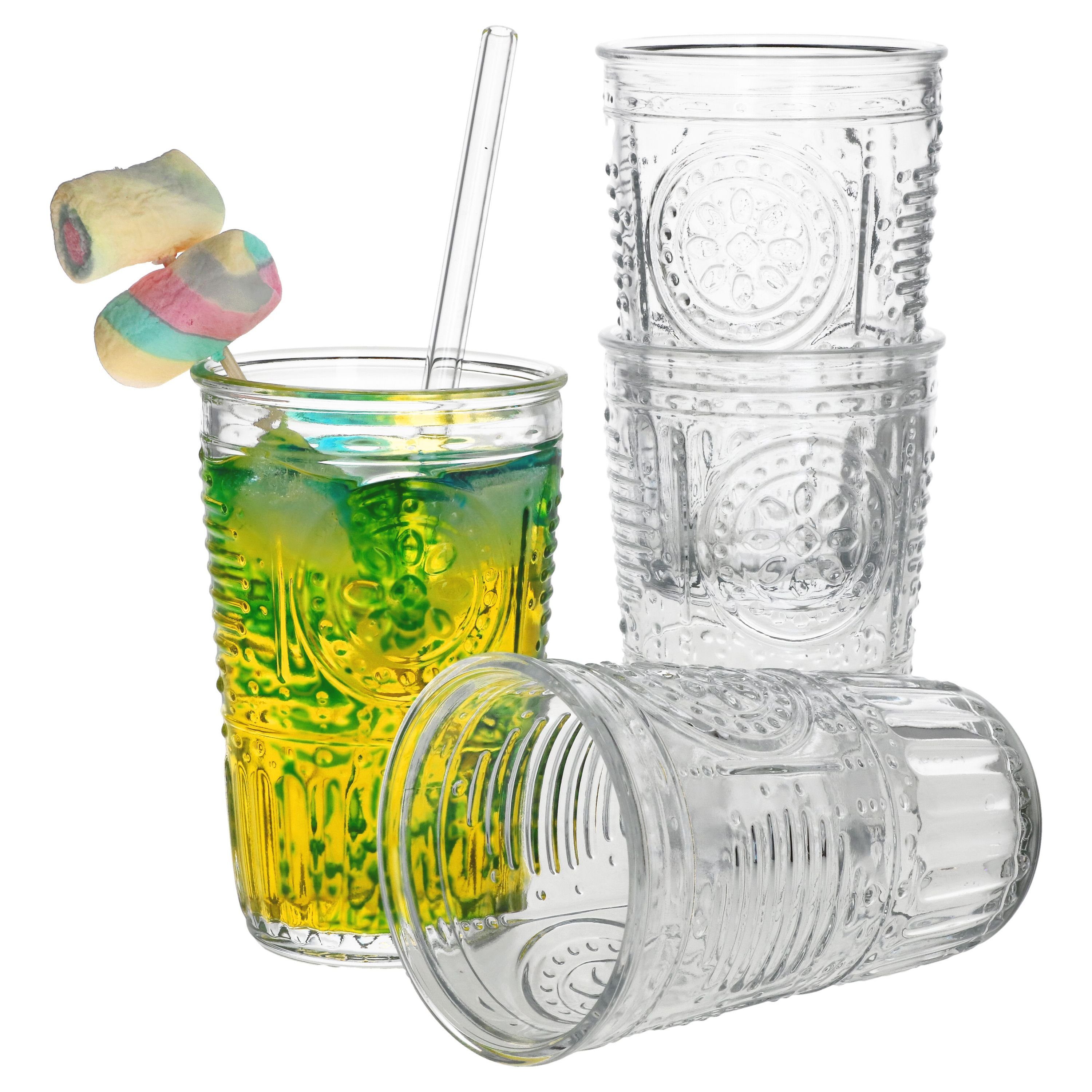 Bormioli Rocco Glas 4er Set Romantic Longdrink-Glas klar 340ml, Glas