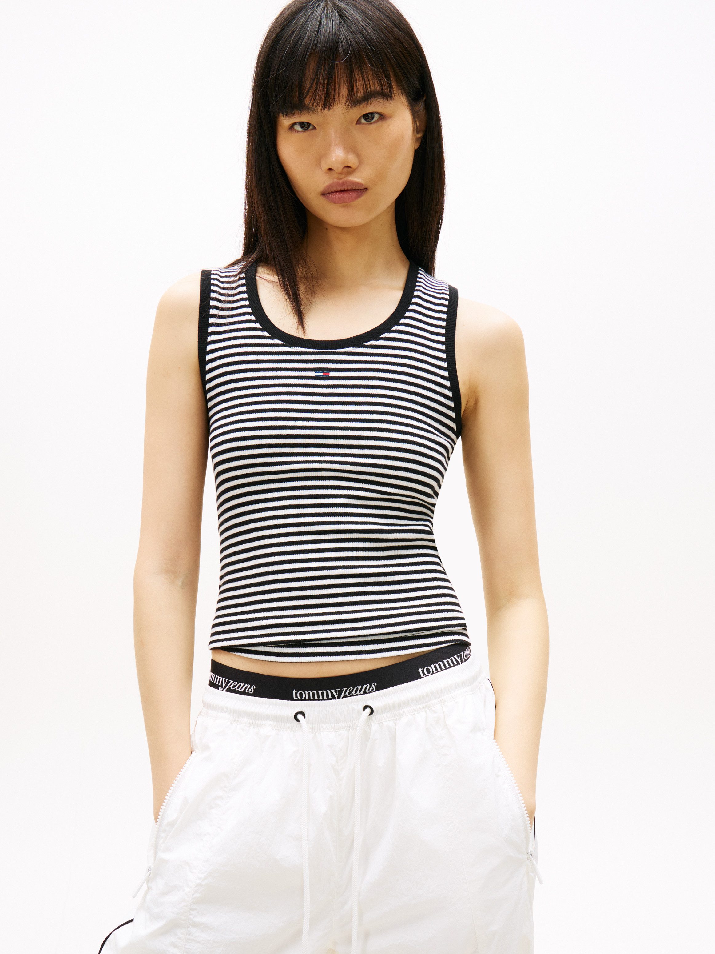 Tommy Jeans Tanktop TJW ESSENTIAL RIB TANK EXT mit gerippter Struktur