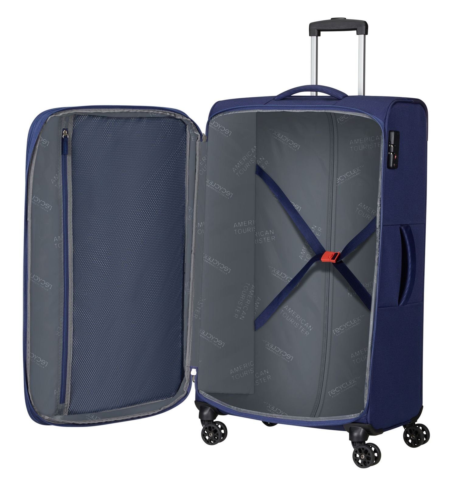 Hyperspeed, Rollen 4 American Tourister® Combat Weichgepäck-Trolley Navy