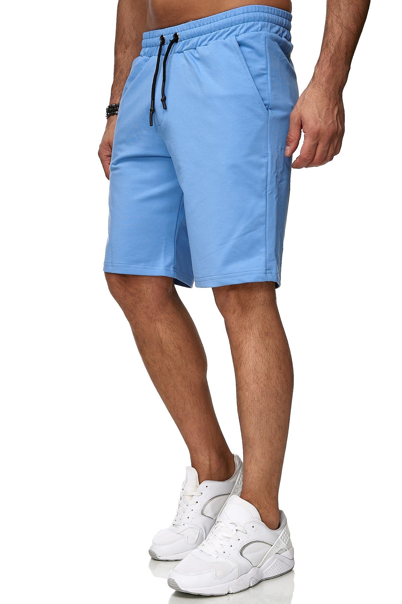 Basic Sweat-Shorts Jogginghose hellblau Herren (1-tlg) RS-50 Kurze Sweatshorts Freizeit Sport Reslad Reslad Sweat-Hose Hose Kurze