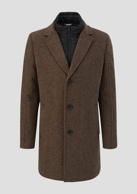 s.Oliver Langmantel Tweed-Mantel mit herausnehmbarem Insert herausnehmbares Futter