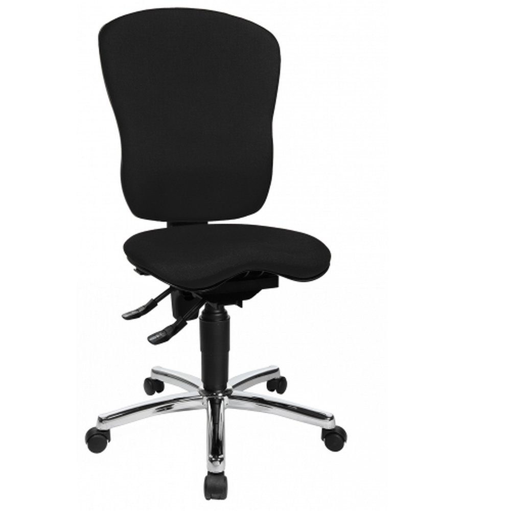 Drehstuhl Armlehnen Schwarz Bürostuhl (1 ohne Stoff ergonomisch TOPSTAR Schreibtischstuhl SITNESS St), Profi